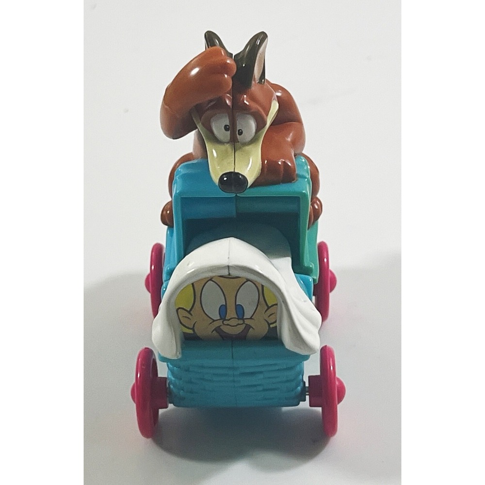 Animaniacs Mindy and Buttons Toy Baby Carriage 1994 Mcdonalds Happy‎ Meal - Picture 5 of 8